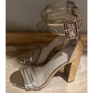 Charlotte Russe Women’s Stiletto Gold Heels- size 6